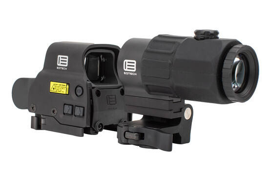 EOTech holographic red dot sight and magnifier with red reticle